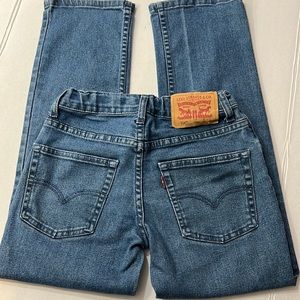 Levi’s 514 Boys Young Men Stretch Denim Straight Leg Blue Jeans Size 10R…